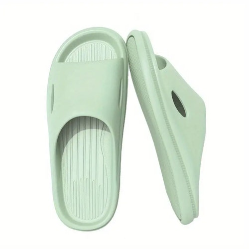 Light Weight Slippers Slides Soft Non-Slip Quick Drying Size (7.5-8) Color (Light Green)