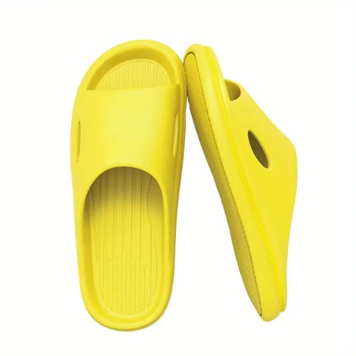 Light Weight Slippers Slides Soft Non-Slip Quick Drying Size (8.5-9) Color (Yellow)