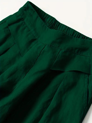 Solid Wide Leg Pants, Casual Palazzo Pants For Spring & Summer, Women's Clothing Size (XS, S, M, L, XL, XXL) Color (Green)