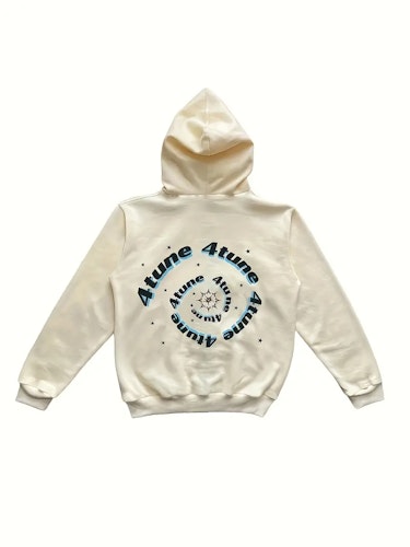 Y2K Letter & Star Print Sweatshirt, Long Sleeve Crew Neck Zip Up Hoodies Sweatshirts, Women's Clothing Size (XS) Color (Apricot)