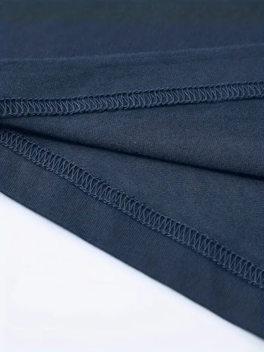 Men's Casual Crew Neck "I Fix Stuff" Print Short Sleeves T-shirt For Summer Size (L) Color (Navy Blue)