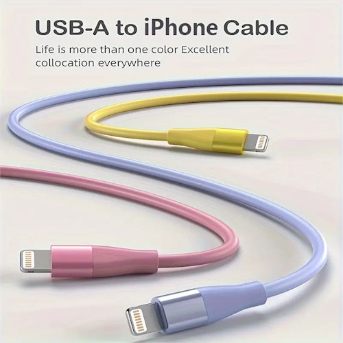 1/3Packs 10FT Fast Charging Cable - MFi Certified For IPhone 14/13/12/11 Pro Max/12 Mini/XR/XS/X/8/7/6 Plus SE