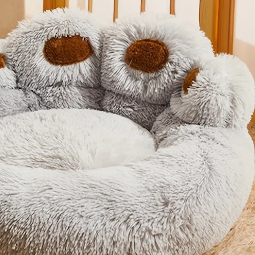 Soft Long Plush Cat Kennel Dog Kennel Winter Warm Pet Bed Cat Bed Cat Mat Animals Sleeping Sofa