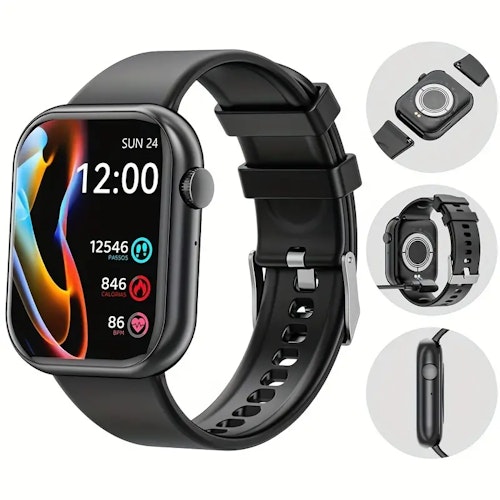 Waterproof Smart Watch With Sleep Tracker, Pedometer, And Multiple Sports Modes - Perfect Fitness Watch For Men And Women