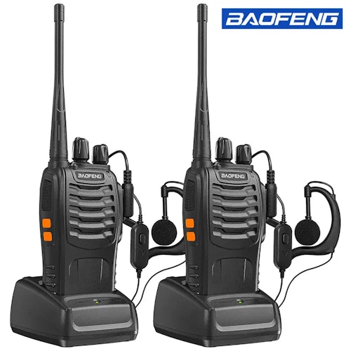 2pcs Baofeng BF-888S Handheld Two Way Radio - UHF Portable Walkie Talkies For Adults, Ideal For Hiking, Biking, And Camping - Clear Communication And Long Range Connectivity
