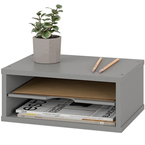Logan Stackable 2-Tier Paper Organizer and Monitor Stand