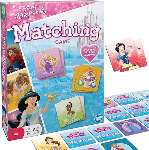 Disney Princess Matching Game by Wonder Forge | For Boys & Girls Age 3 to 5 | A Fun & Fast Disney Memory Game for Kids | Cinderella, Jasmine, Mulan, and more