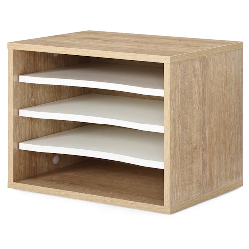 Dystany Wood Stackable Paper Organizer